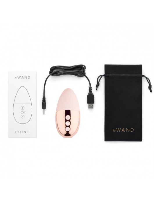 Пудровый утяжеленный премиум-вибратор Le Wand Point - Le Wand