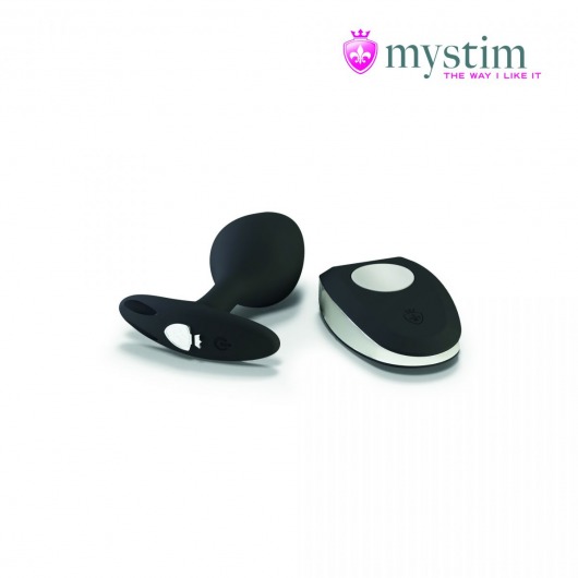 Черная пробка Mystim Rocking Vibe S с возможностью подключения к электростимулятору - 9,7 см. - MyStim - купить с доставкой в Петропавловске-Камчатском