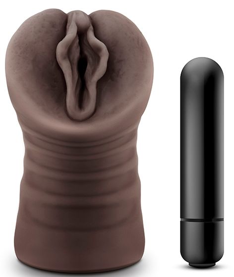 Коричневый мастурбатор-вагина Alexis - Blush Novelties - в Петропавловске-Камчатском купить с доставкой