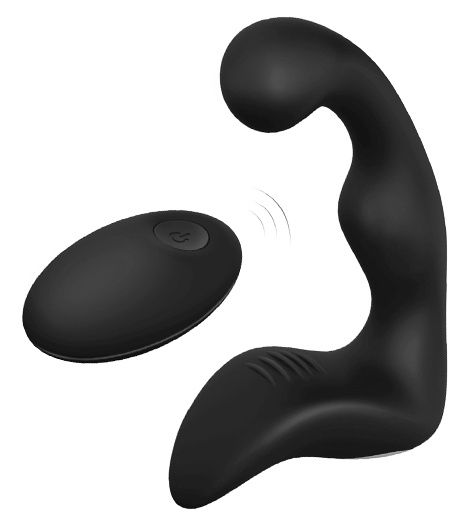 Черный вибромассажер простаты REMOTE BOOTY PLEASER - Dream Toys - в Петропавловске-Камчатском купить с доставкой