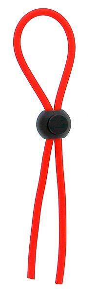 Красное эрекционное лассо с одной бусинкой-утяжкой STRETCHY THICK LASSO - Dream Toys - в Петропавловске-Камчатском купить с доставкой