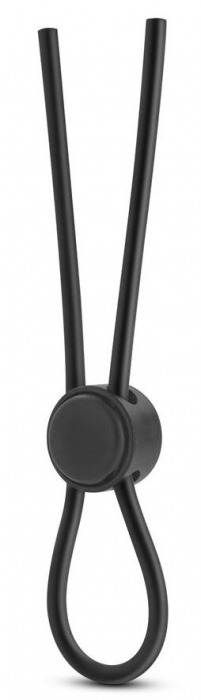 Черное силиконовое лассо на пенис SILICONE LOOP COCK RING - Blush Novelties - в Петропавловске-Камчатском купить с доставкой