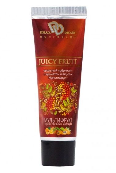 Интимный съедобный лубрикант JUICY FRUIT с ароматом фруктов - 30 мл. - БиоМед - купить с доставкой в Петропавловске-Камчатском