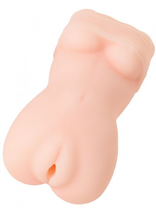 Телесный мастурбатор в виде женской фигурки - Toyfa Basic - в Петропавловске-Камчатском купить с доставкой