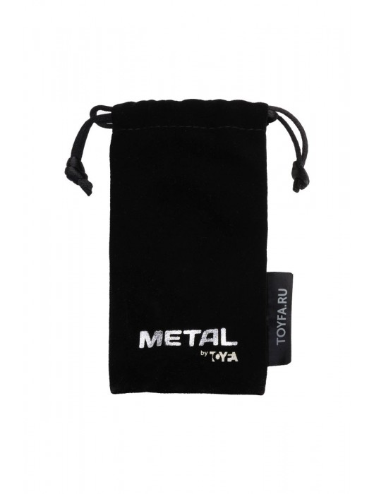 Серебристая конусовидная анальная пробка с фиолетовым кристаллом - 7 см. - ToyFa - купить с доставкой в Петропавловске-Камчатском