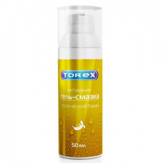 Гель-смазка на водной основе Torex  Тропический банан  - 50 мл. - Torex - купить с доставкой в Петропавловске-Камчатском