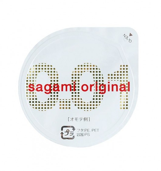 Супертонкий презерватив Sagami Original 0.01 - 1 шт. - Sagami - купить с доставкой в Петропавловске-Камчатском