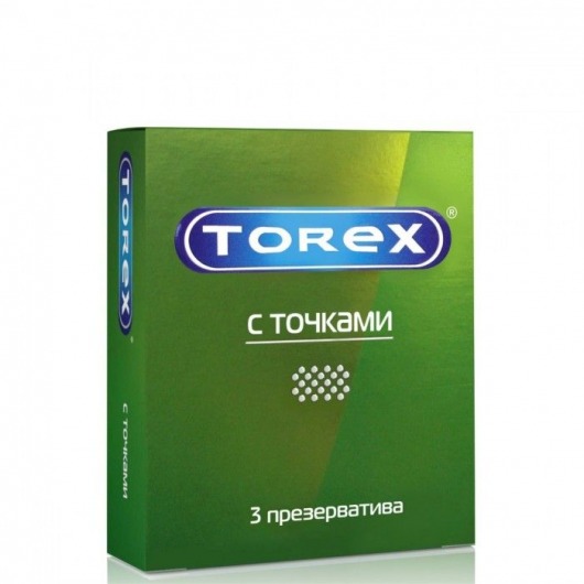 Текстурированные презервативы Torex  С точками  - 3 шт. - Torex - купить с доставкой в Петропавловске-Камчатском