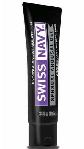 Возбуждающий гель-лубрикант на водной основе Sensual Arousal Lubricant - 10 мл. - Swiss navy - купить с доставкой в Петропавловске-Камчатском