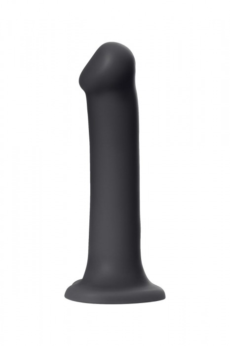 Черный фаллос на присоске Silicone Bendable Dildo XL - 20 см. - Strap-on-me - купить с доставкой в Петропавловске-Камчатском