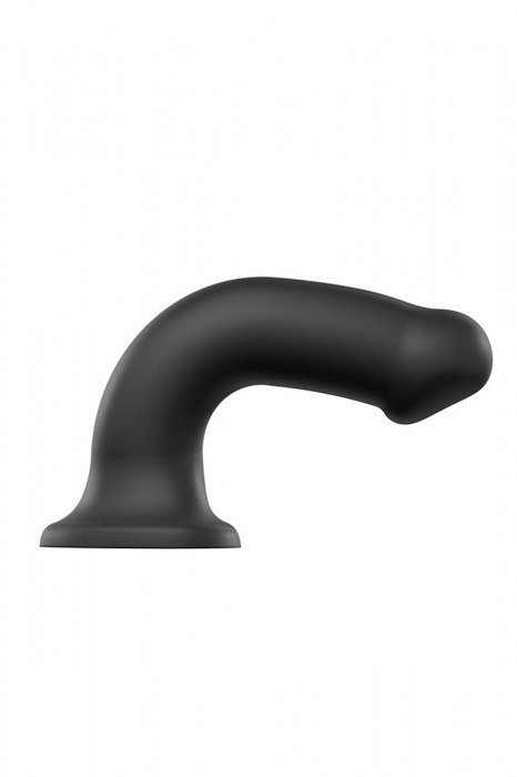Черный фаллос на присоске Silicone Bendable Dildo XL - 20 см. - Strap-on-me - купить с доставкой в Петропавловске-Камчатском