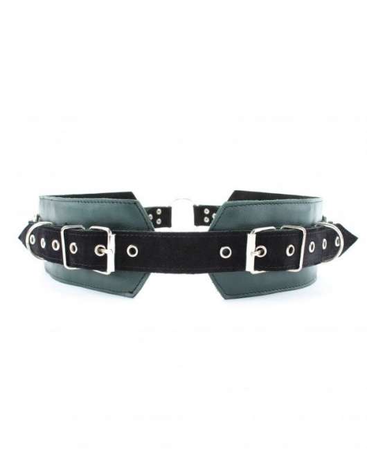 Изумрудный пояс Ladys Arsenal с колечками для крепления - БДСМ Арсенал - купить с доставкой в Петропавловске-Камчатском