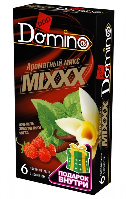 Ароматизированные презервативы DOMINO  Ароматный микс  - 6 шт. - Domino - купить с доставкой в Петропавловске-Камчатском