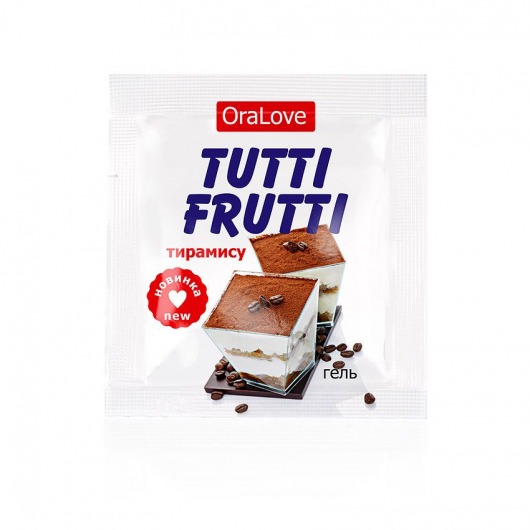 Пробник гель-смазки Tutti-frutti со вкусом тирамису - 4 гр. - Биоритм - купить с доставкой в Петропавловске-Камчатском