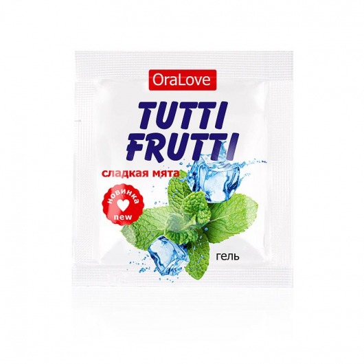 Пробник гель-смазки Tutti-frutti со вкусом мяты - 4 гр. - Биоритм - купить с доставкой в Петропавловске-Камчатском