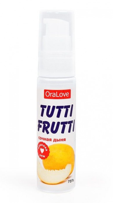 Гель-смазка Tutti-frutti со вкусом сочной дыни - 30 гр. - Биоритм - купить с доставкой в Петропавловске-Камчатском