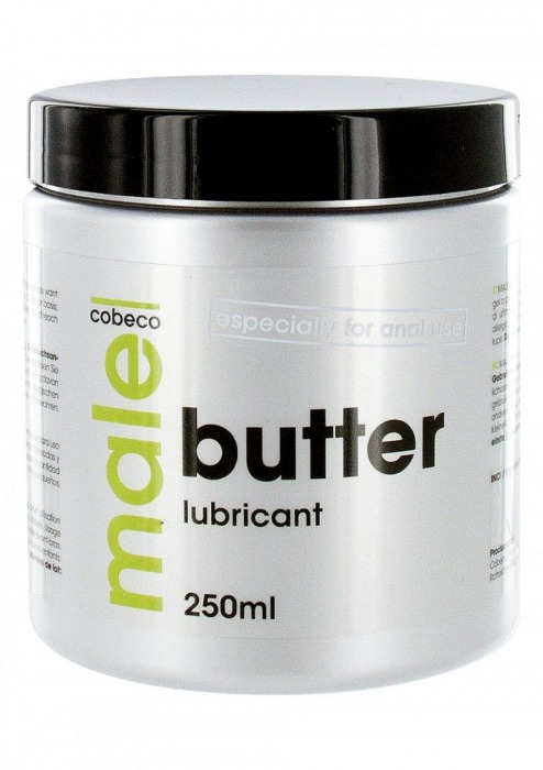 Анальный лубрикант MALE Cobeco Butter Lubricant - 250 мл. - Cobeco - купить с доставкой в Петропавловске-Камчатском