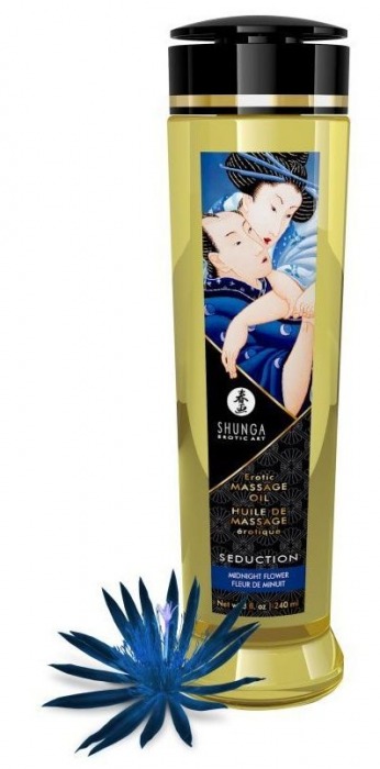 Массажное масло с ароматом ночных цветов Seduction - 240 мл. - Shunga - купить с доставкой в Петропавловске-Камчатском