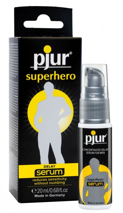 Сыворотка-пролонгатор pjur SUPERHERO Delay Serum - 20 мл. - Pjur - купить с доставкой в Петропавловске-Камчатском