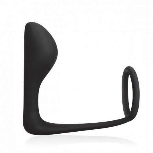 Стимулятор простаты с фиксацией эрекционным кольцом Prostate Gear - BlueLine - в Петропавловске-Камчатском купить с доставкой