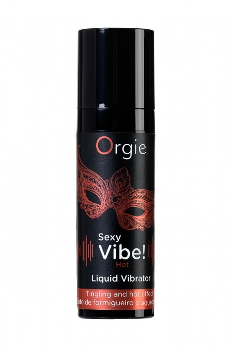 Разогревающий гель для массажа ORGIE Sexy Vibe Hot с эффектом вибрации - 15 мл. - ORGIE - купить с доставкой в Петропавловске-Камчатском