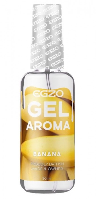 Интимный лубрикант EGZO AROMA с ароматом банана - 50 мл. - EGZO - купить с доставкой в Петропавловске-Камчатском