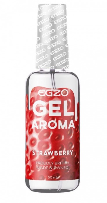 Интимный лубрикант EGZO AROMA с ароматом клубники - 50 мл. - EGZO - купить с доставкой в Петропавловске-Камчатском