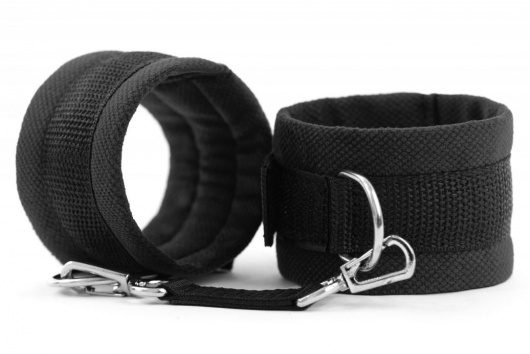 Черные наручники My rules на сцепке - БДСМ Арсенал - купить с доставкой в Петропавловске-Камчатском