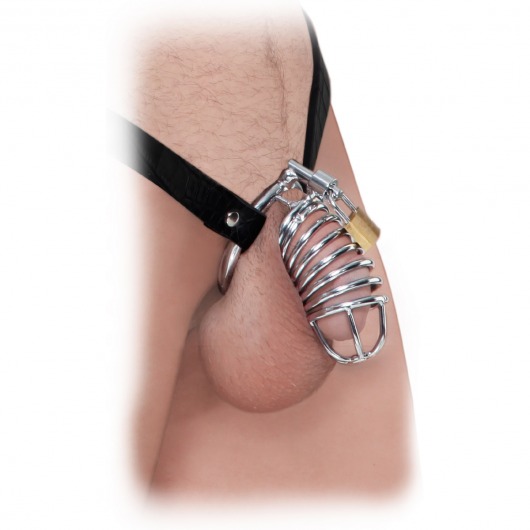 Кольцо верности Extreme Chastity Belt с фиксацией головки - Pipedream - купить с доставкой в Петропавловске-Камчатском