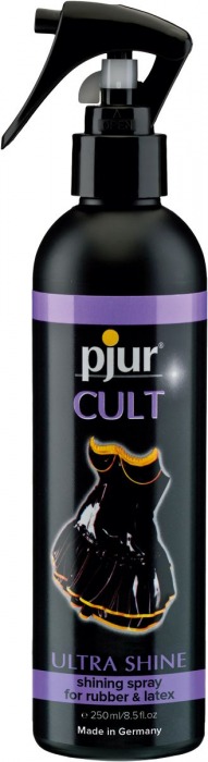 Спрей для ухода за одеждой из латекса pjur CULT Ultra Shine - 250 мл. - Pjur - купить с доставкой в Петропавловске-Камчатском