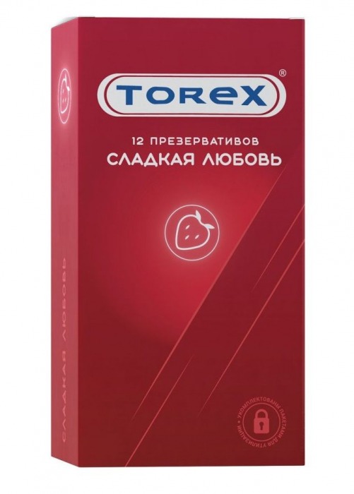 Презервативы Torex  Сладкая любовь  с ароматом клубники - 12 шт. - Torex - купить с доставкой в Петропавловске-Камчатском