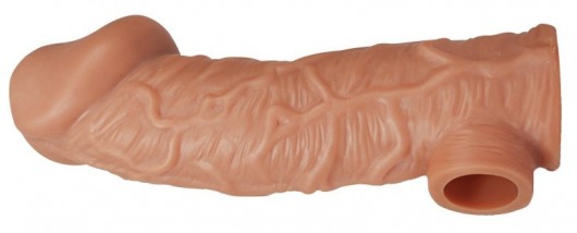 Телесная насадка на фаллос с фиксацией мошонки EXTREME SLEEVE - 15,6 см. - KOKOS - в Петропавловске-Камчатском купить с доставкой