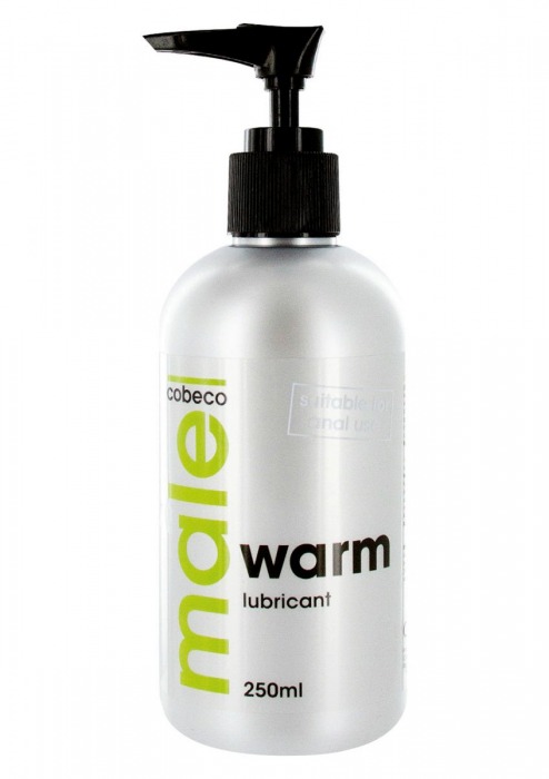 Лубрикант с согревающим эффектом MALE Cobeco Warm Lubricant - 250 мл. - Cobeco - купить с доставкой в Петропавловске-Камчатском