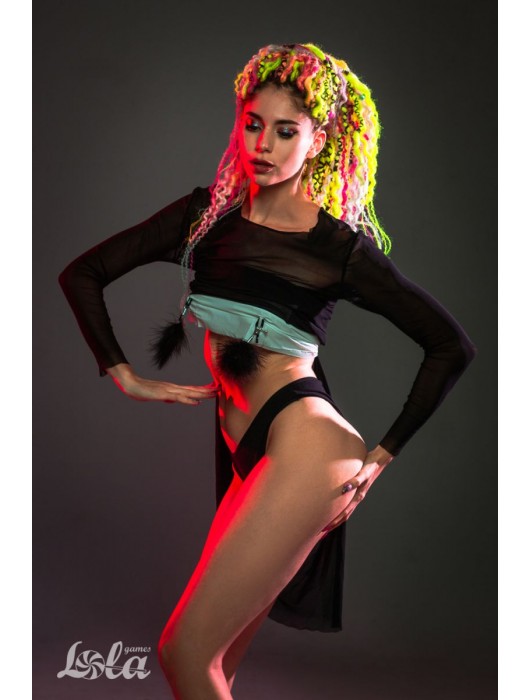 Зажимы на соски с черным пухом Euphoric - Lola Games - купить с доставкой в Петропавловске-Камчатском