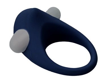 Гладкое синее эрекционное виброкольцо STIMU RING - Dream Toys - в Петропавловске-Камчатском купить с доставкой