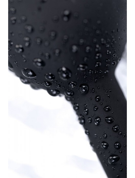 Черная анальная втулка с прозрачным стразом - 7,2 см. - POPO Pleasure - купить с доставкой в Петропавловске-Камчатском