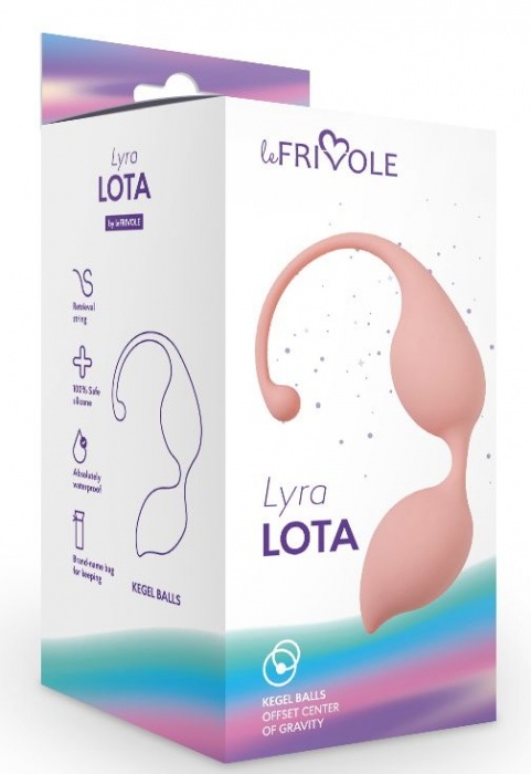 Персиковые вагинальные шарики Lota - Le Frivole