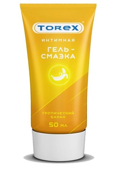 Смазка на водной основе TOREX  Тропический банан  - 50 мл. - Torex - купить с доставкой в Петропавловске-Камчатском