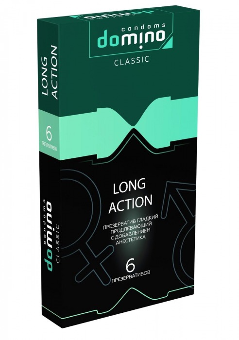 Презервативы с пролонгирующим эффектом DOMINO Classic Long action - 6 шт. - Domino - купить с доставкой в Петропавловске-Камчатском