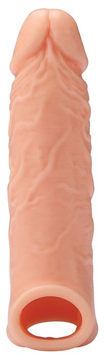 Телесная насадка EXTENDER WITH BALL STRAP 6.5 - 17 см. - Dream Toys - в Петропавловске-Камчатском купить с доставкой