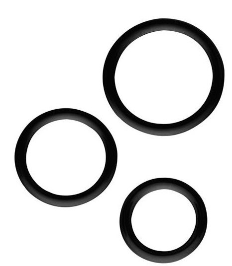 Набор из 3 эрекционных колец SILICONE COCKRINGS - Dream Toys - в Петропавловске-Камчатском купить с доставкой