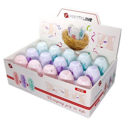 Набор из 15 мини-мастурбаторов Fantastic Egg Hard Boiled - Baile - в Петропавловске-Камчатском купить с доставкой