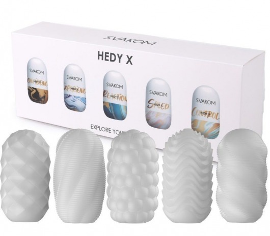 Набор из 5 мастурбаторов Hedy X5 Mixed - Svakom - в Петропавловске-Камчатском купить с доставкой