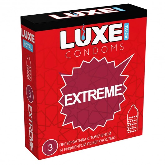 Текстурированные презервативы LUXE Royal Extreme - 3 шт. - Luxe - купить с доставкой в Петропавловске-Камчатском