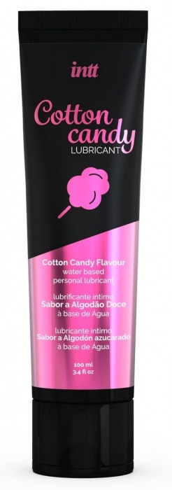 Интимный гель на водной основе Cotton Candy Lubricant - 100 мл. - INTT - купить с доставкой в Петропавловске-Камчатском