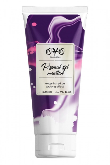 Интимная смазка на водной основе с пролонгирующим эффектом OYO Personal Gel Menthol - 50 мл. - OYO - купить с доставкой в Петропавловске-Камчатском