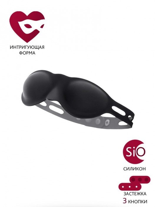 Черная плотная силиконовая маска - ToyFa - купить с доставкой в Петропавловске-Камчатском