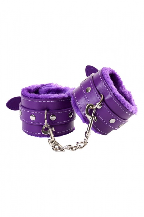 Фиолетовый набор БДСМ «Накажи меня нежно» с карточками - Штучки-дрючки - купить с доставкой в Петропавловске-Камчатском