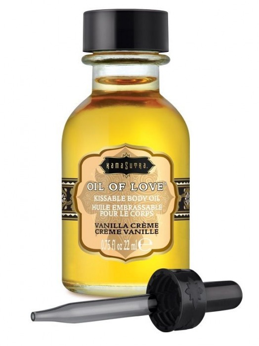 Масло для ласк с ароматом ванили Oil of Love Vanilla Creme - 22 мл. - Kama Sutra - купить с доставкой в Петропавловске-Камчатском