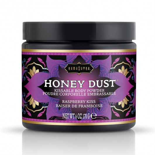 Пудра для тела Honey Dust Body Powder с ароматом малины - 170 гр. - Kama Sutra - купить с доставкой в Петропавловске-Камчатском
